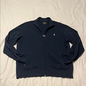 Polo by Ralph Lauren Men's Dark Blue Zip-Up Sweater